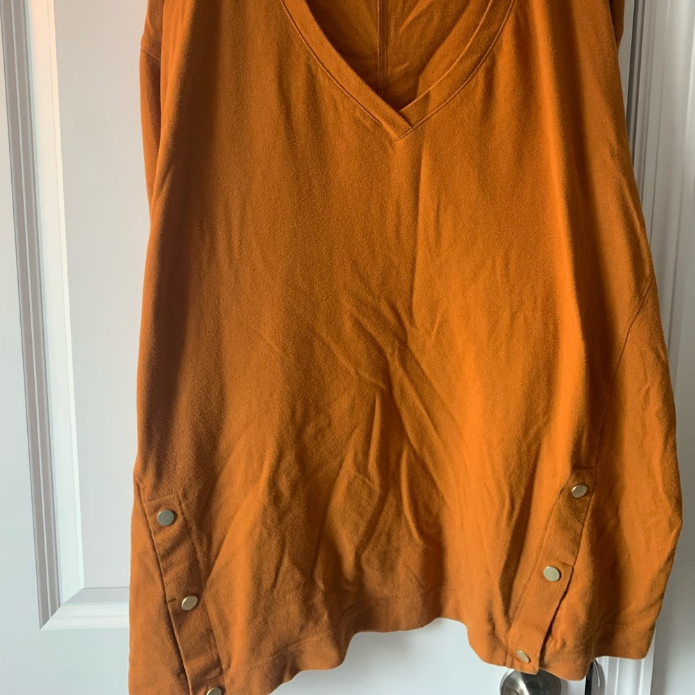 Long sleeve burnt orange sweater